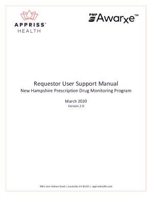 nh pdmp login|Requestor User Support Manual .